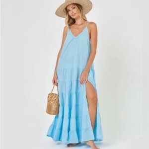 L*Space Goldie Cover-up Dress. NWT. Sky Blue